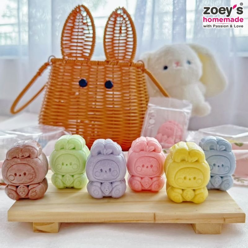 【中秋限定】⁠玉兔果蔬 冰皮月饼 Snow Skin Bunny Mooncake (6pcs)