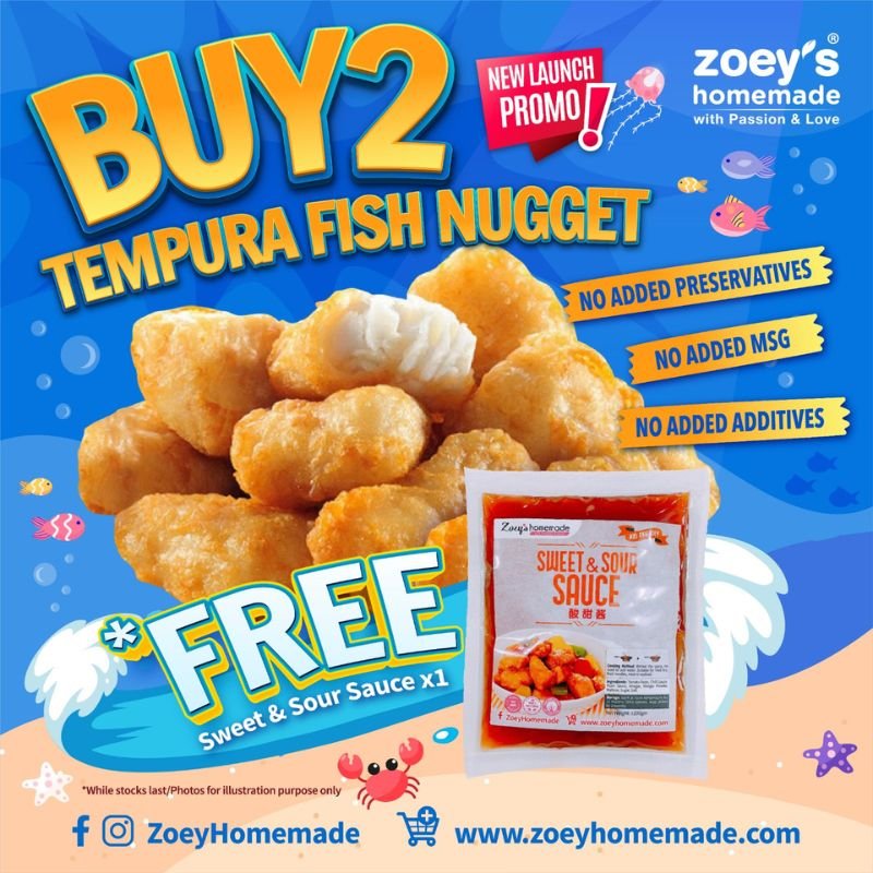 Tempura Fish Combo (Buy 2 FREE Sweet & Sour Sauce)