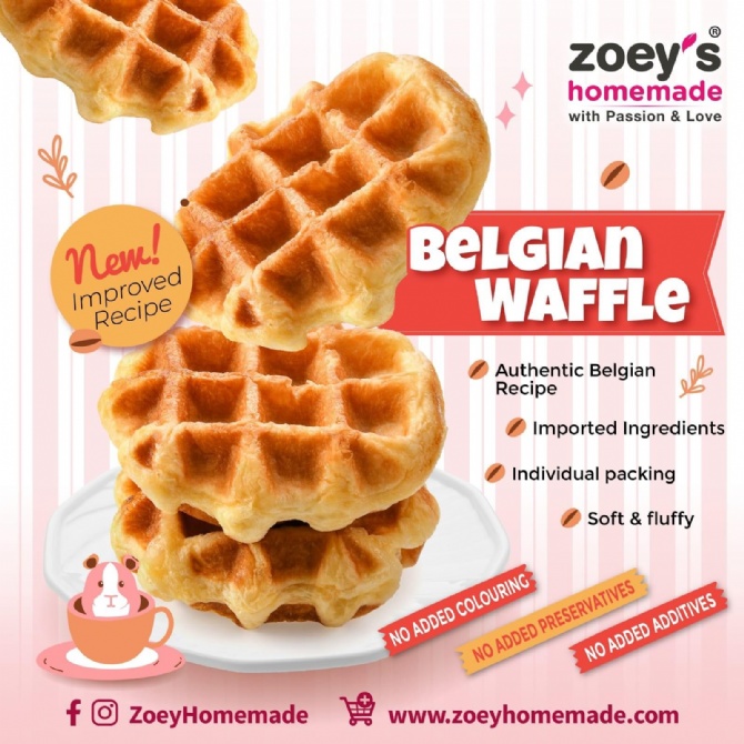 Belgian Waffle (4pcs)